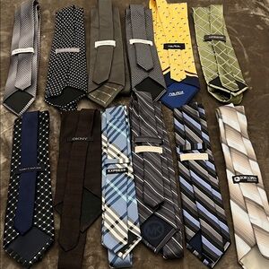 DKNY and Nautica , Calvin kleinTies in Blue, Yellow, and Green